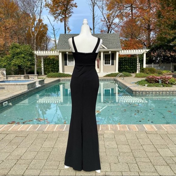 NWT BHLDN Adena Square-Neck Maxi Dress Black - Picture 9 of 9